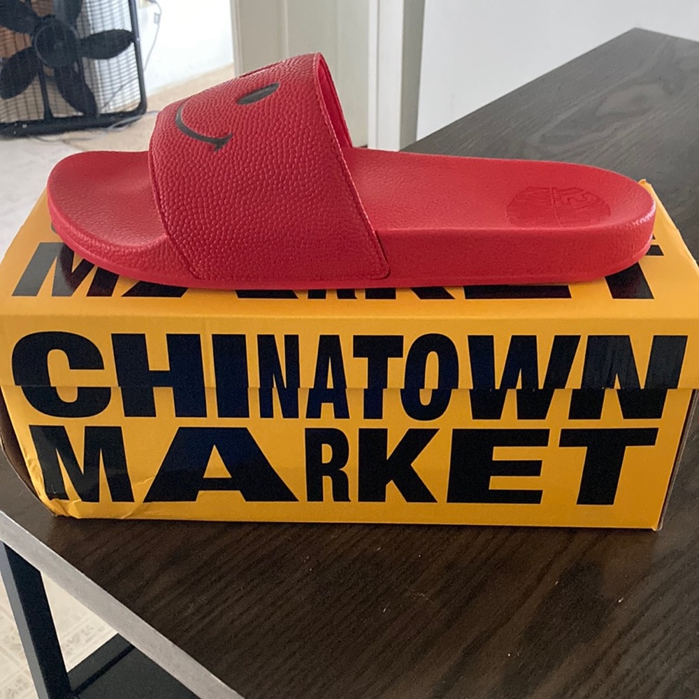 Chinatown Market red smiley slides